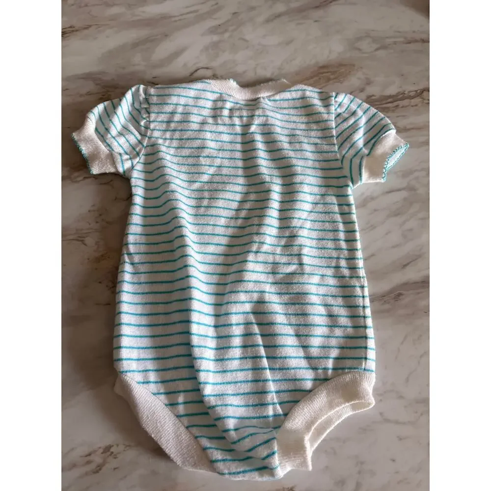 Vintage JCPenney Sesame Street Big Bird Baby Girl One Piece 14.5-18 Lb 3-6 Mo